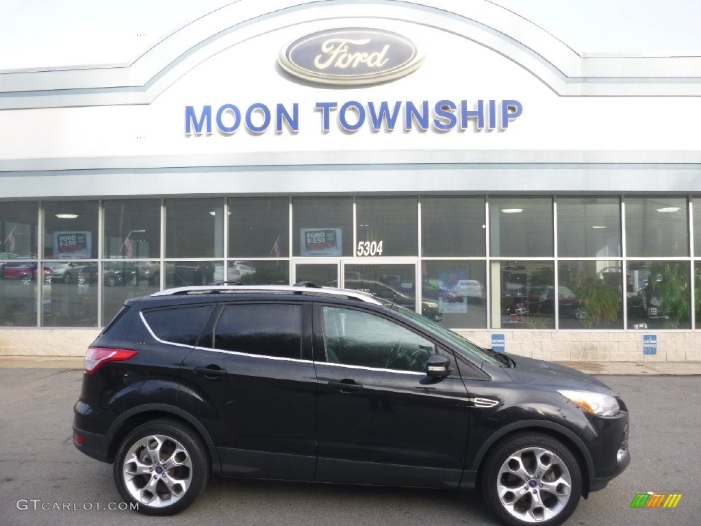 2013 Escape Titanium 2.0L EcoBoost 4WD - Tuxedo Black Metallic / Charcoal Black photo #1