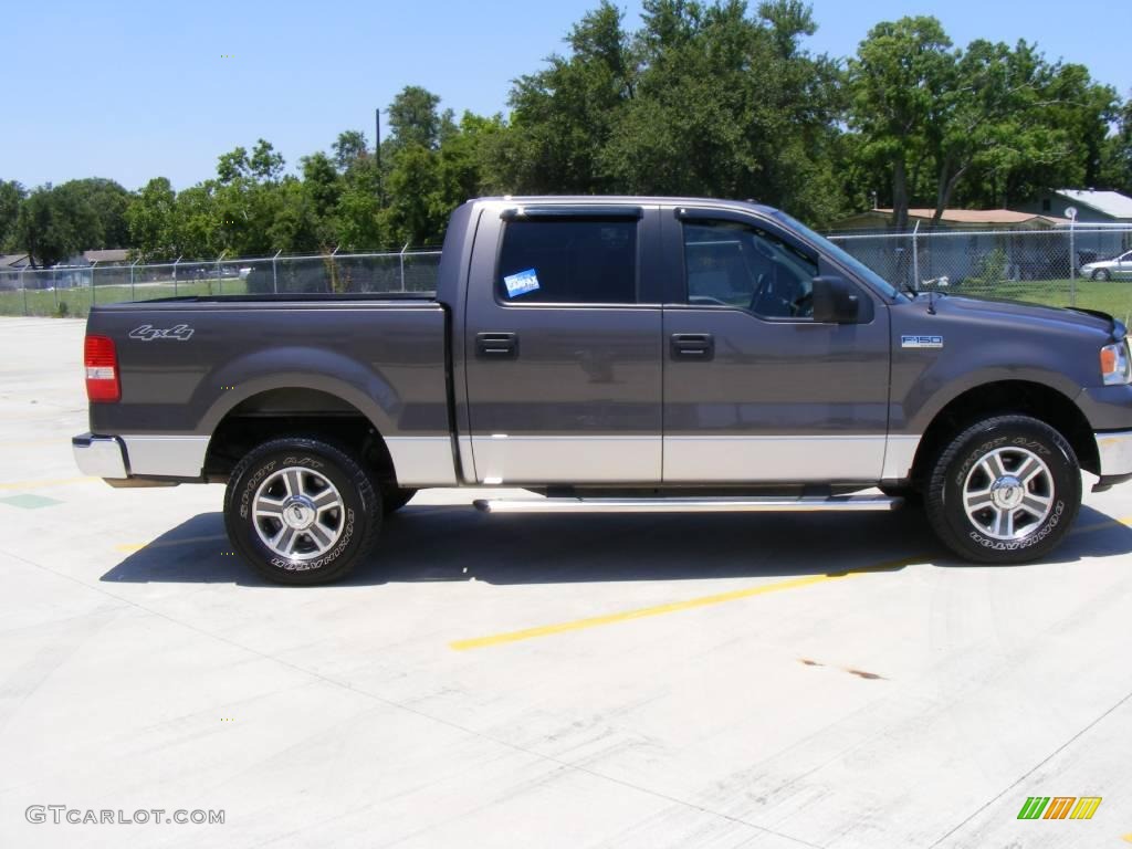 2006 F150 XLT SuperCrew 4x4 - Dark Shadow Grey Metallic / Medium/Dark Flint photo #2