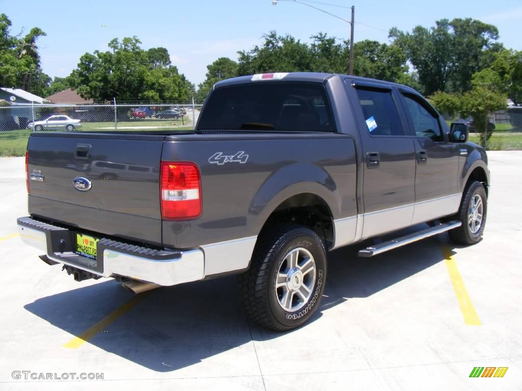 2006 F150 XLT SuperCrew 4x4 - Dark Shadow Grey Metallic / Medium/Dark Flint photo #3