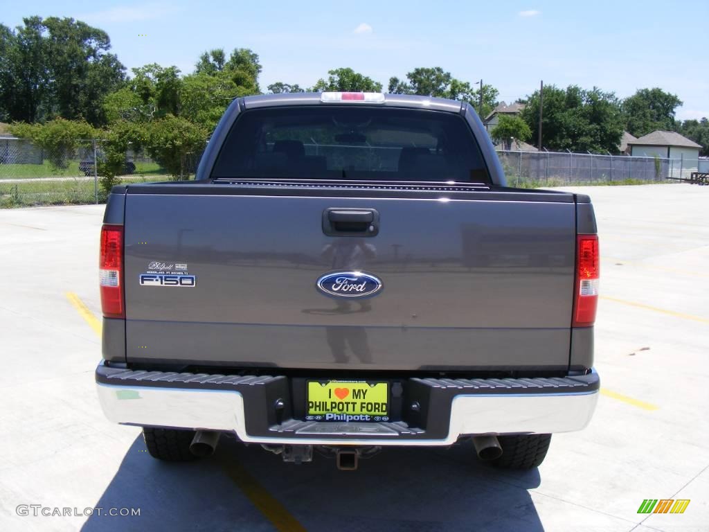 2006 F150 XLT SuperCrew 4x4 - Dark Shadow Grey Metallic / Medium/Dark Flint photo #4