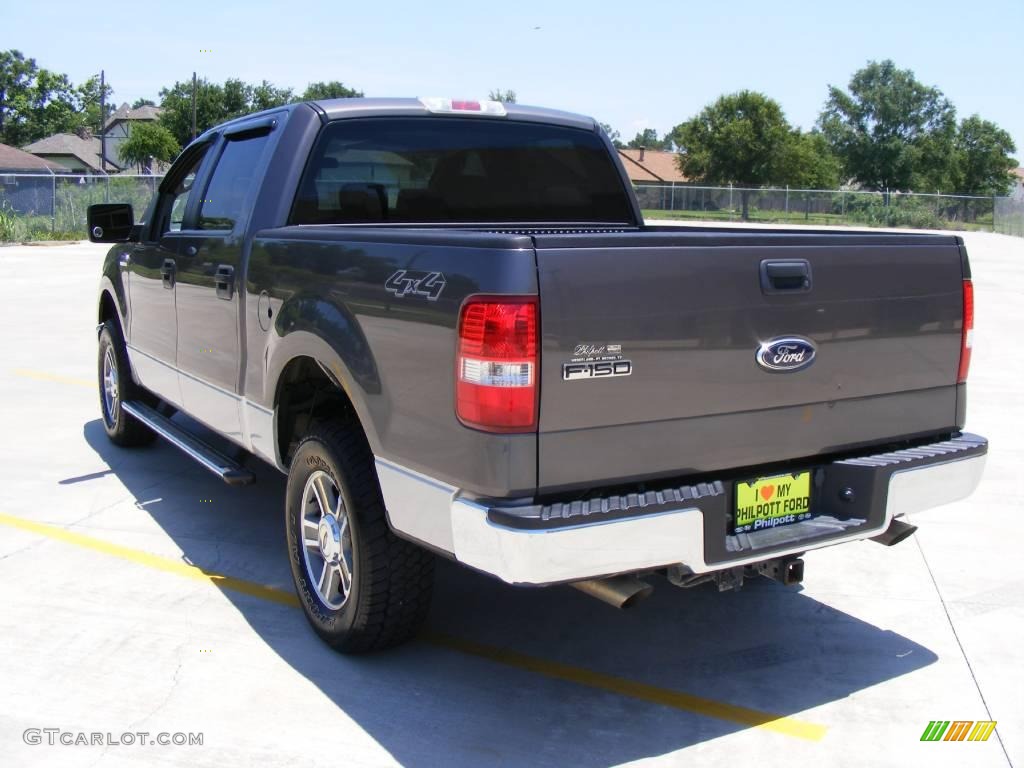 2006 F150 XLT SuperCrew 4x4 - Dark Shadow Grey Metallic / Medium/Dark Flint photo #5