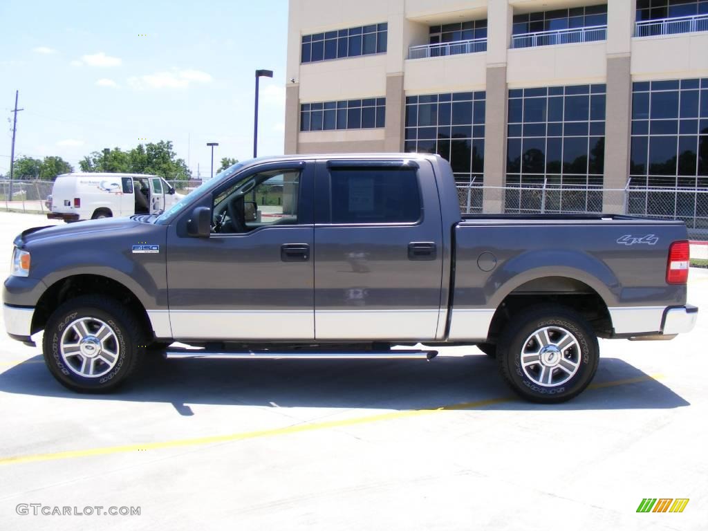 2006 F150 XLT SuperCrew 4x4 - Dark Shadow Grey Metallic / Medium/Dark Flint photo #6