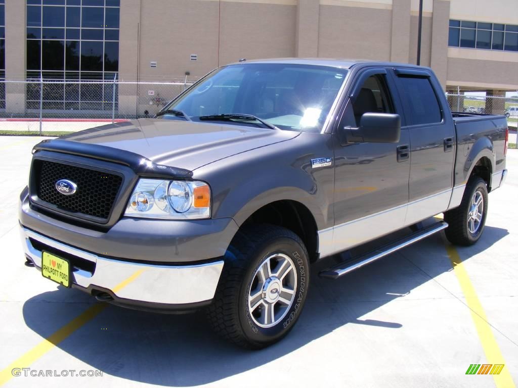 2006 F150 XLT SuperCrew 4x4 - Dark Shadow Grey Metallic / Medium/Dark Flint photo #7