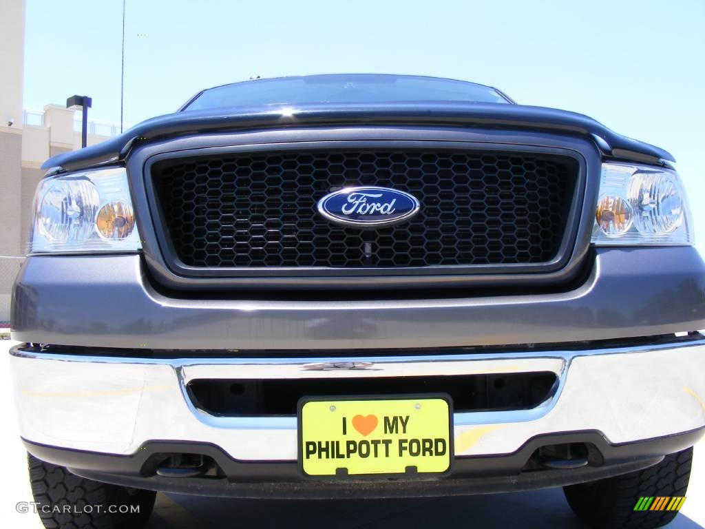 2006 F150 XLT SuperCrew 4x4 - Dark Shadow Grey Metallic / Medium/Dark Flint photo #9
