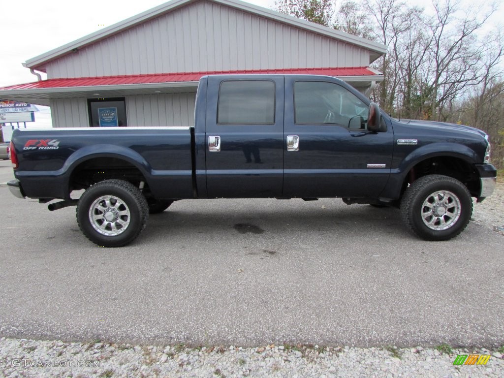 2006 F350 Super Duty XLT Crew Cab 4x4 - True Blue Metallic / Medium Flint photo #2