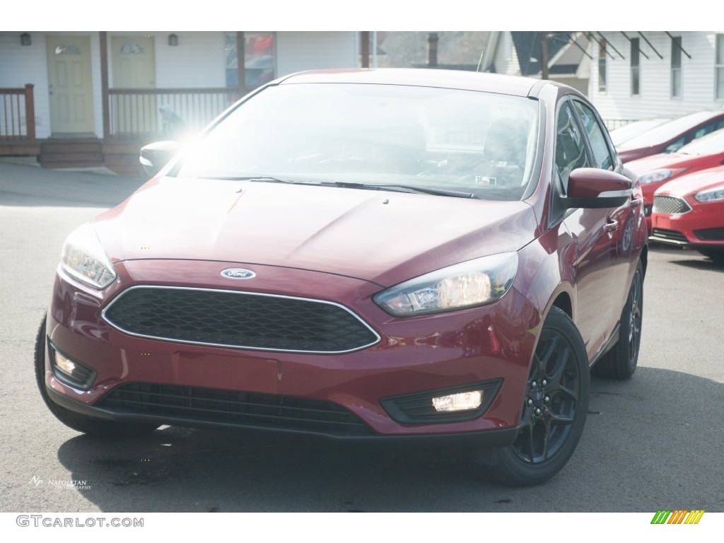 2016 Focus SE Sedan - Ruby Red / Charcoal Black photo #1