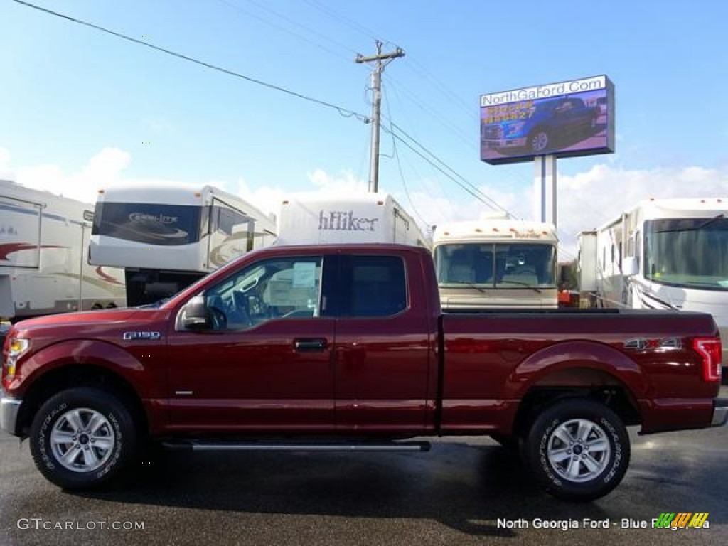 2015 F150 XLT SuperCab 4x4 - Bronze Fire Metallic / Medium Earth Gray photo #2