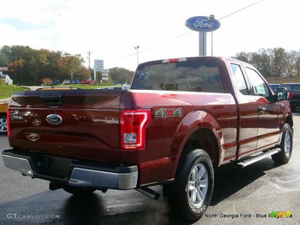 2015 F150 XLT SuperCab 4x4 - Bronze Fire Metallic / Medium Earth Gray photo #5