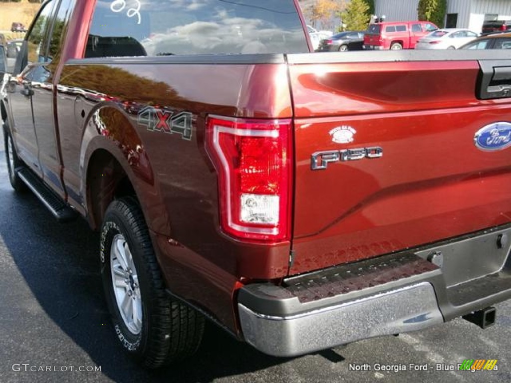 2015 F150 XLT SuperCab 4x4 - Bronze Fire Metallic / Medium Earth Gray photo #33