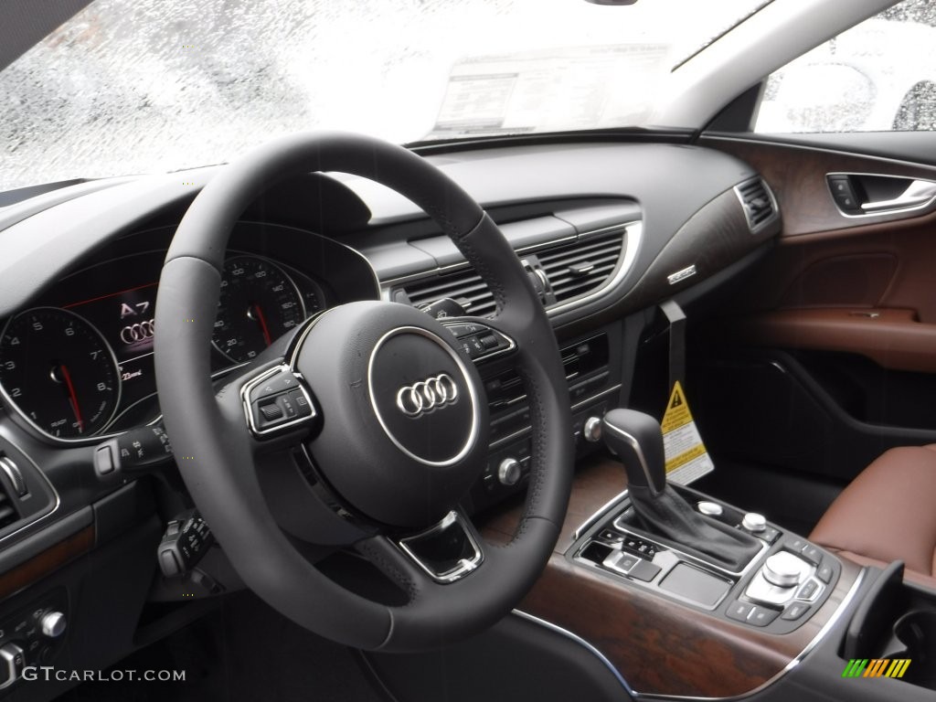 2016 A7 3.0 TFSI Premium Plus quattro - Glacier White Metallic / Nougat Brown photo #22