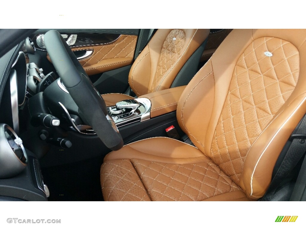 designo Saddle Brown Interior 2016 Mercedes-Benz C 450 AMG Sedan Photo #108577009