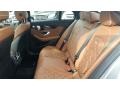 2016 Mercedes-Benz C designo Saddle Brown Interior Rear Seat Photo