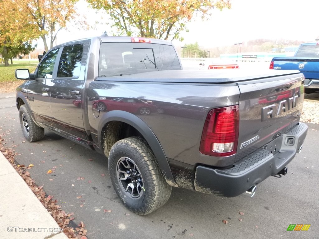 2016 1500 Rebel Crew Cab 4x4 - Granite Crystal Metallic / Rebel Theme Red/Black photo #4