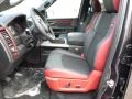 Rebel Theme Red/Black Front Seat Photo for 2016 Ram 1500 #108577906