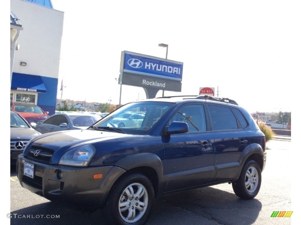 2006 Tucson Limited 4x4 - Nautical Blue Metallic / Beige photo #1