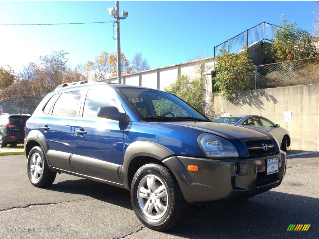2006 Tucson Limited 4x4 - Nautical Blue Metallic / Beige photo #3