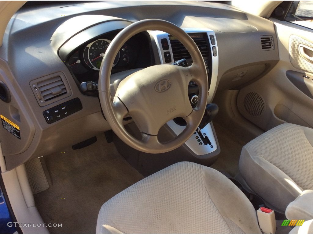 2006 Tucson Limited 4x4 - Nautical Blue Metallic / Beige photo #9