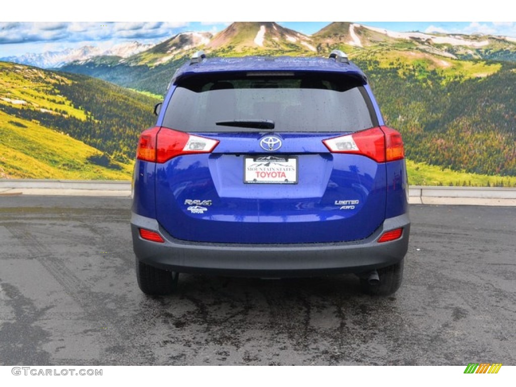 2015 RAV4 Limited AWD - Blue Crush Metallic / Latte photo #4