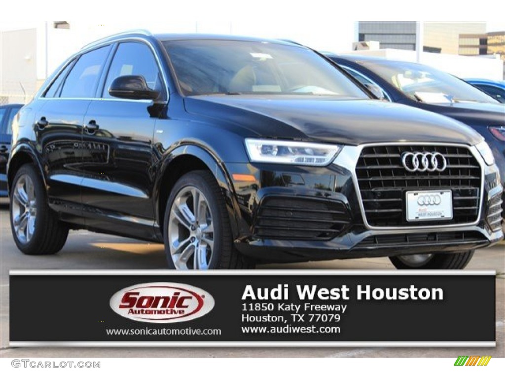 2016 Q3 2.0 TSFI Prestige - Mythos Black Metallic / Chestnut Brown photo #1