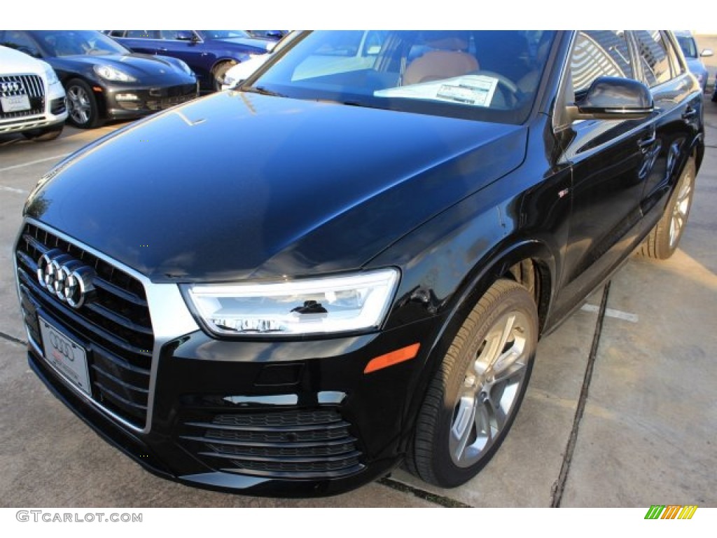 2016 Q3 2.0 TSFI Prestige - Mythos Black Metallic / Chestnut Brown photo #3