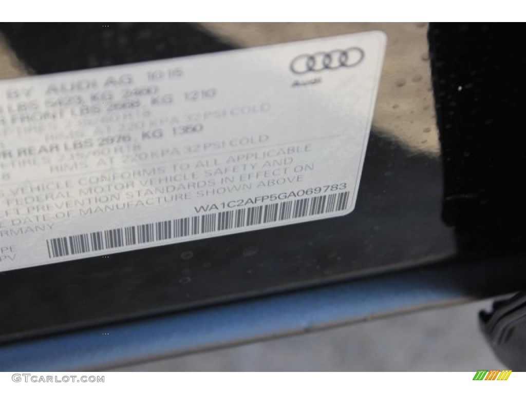 2016 Q5 2.0 TFSI Premium quattro - Mythos Black Metallic / Pistachio Beige photo #39
