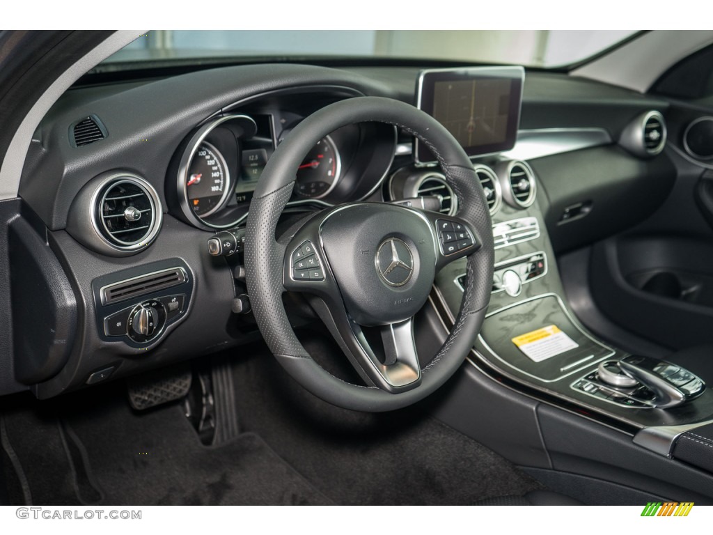 2016 Mercedes-Benz C 300 Sedan Black Dashboard Photo #108589681