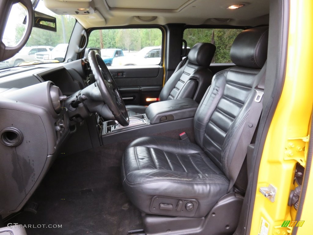 Ebony Black Interior 2007 Hummer H2 SUV Photo #108590707