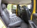 2007 Hummer H2 Ebony Black Interior Rear Seat Photo