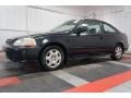 1998 Flamenco Black Pearl Honda Civic EX Coupe  photo #2