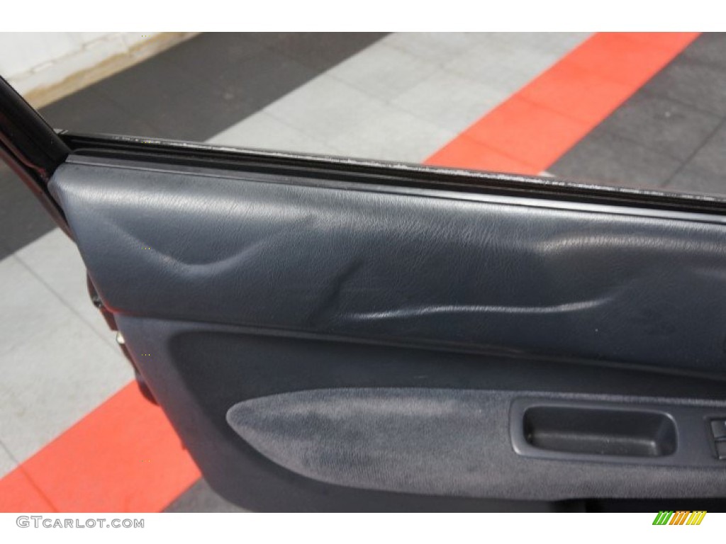 1998 Civic EX Coupe - Flamenco Black Pearl / Gray photo #13