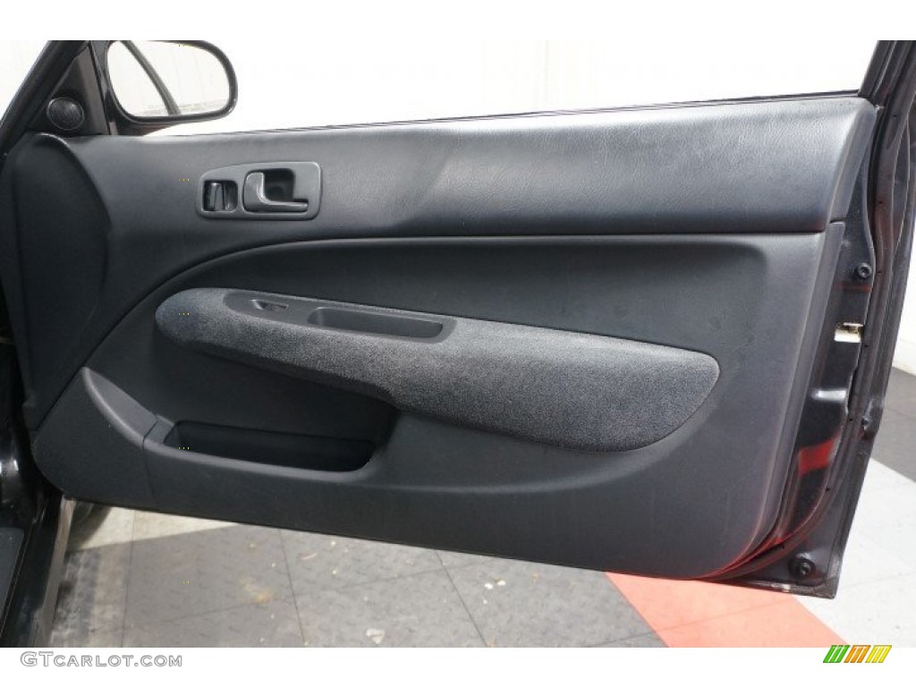 1998 Civic EX Coupe - Flamenco Black Pearl / Gray photo #16