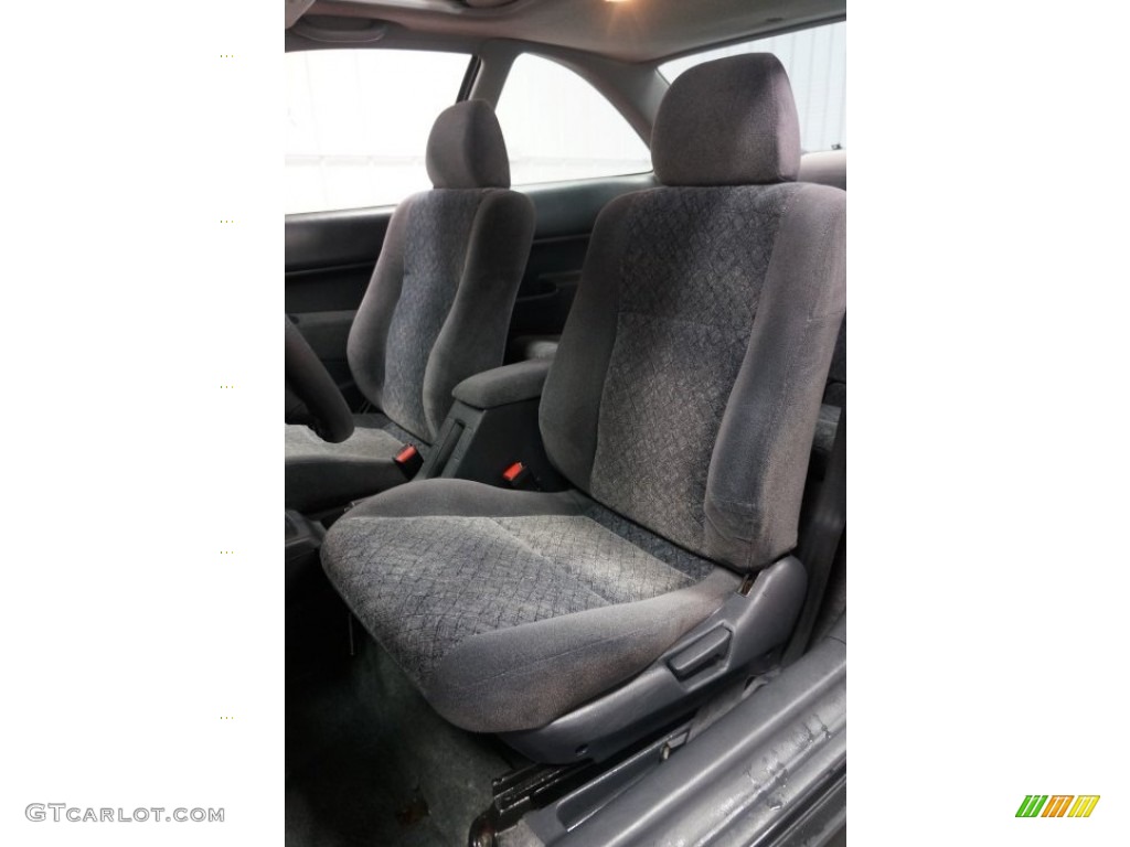 1998 Civic EX Coupe - Flamenco Black Pearl / Gray photo #22