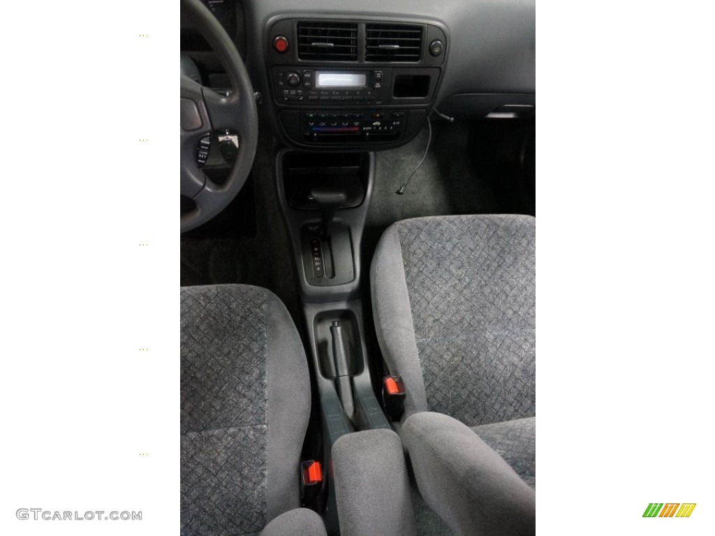 1998 Civic EX Coupe - Flamenco Black Pearl / Gray photo #25