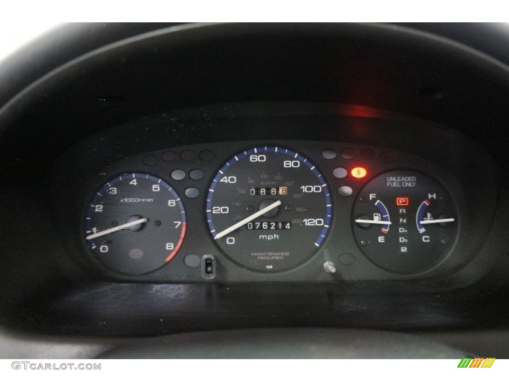 1998 Civic EX Coupe - Flamenco Black Pearl / Gray photo #31
