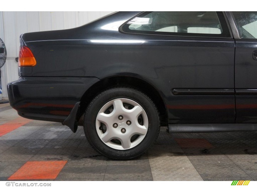1998 Civic EX Coupe - Flamenco Black Pearl / Gray photo #56