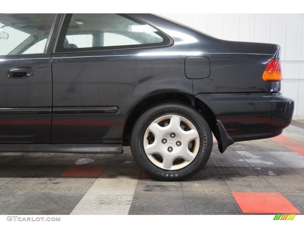 1998 Civic EX Coupe - Flamenco Black Pearl / Gray photo #68