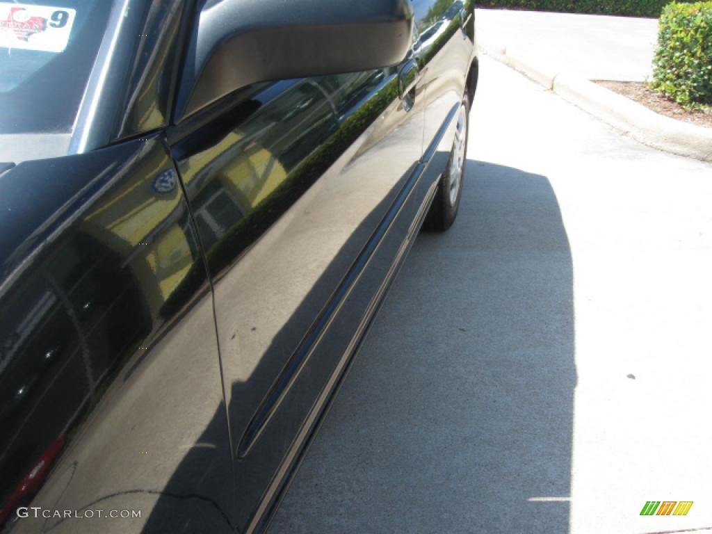 2002 Civic LX Sedan - Nighthawk Black Pearl / Gray photo #6
