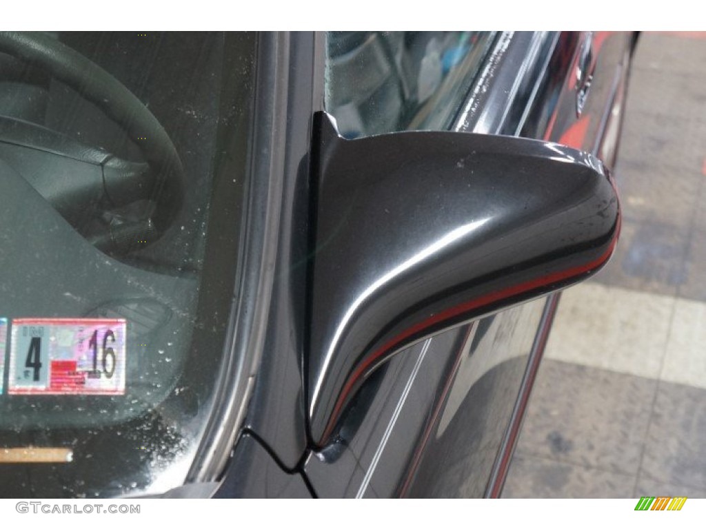 1998 Civic EX Coupe - Flamenco Black Pearl / Gray photo #75