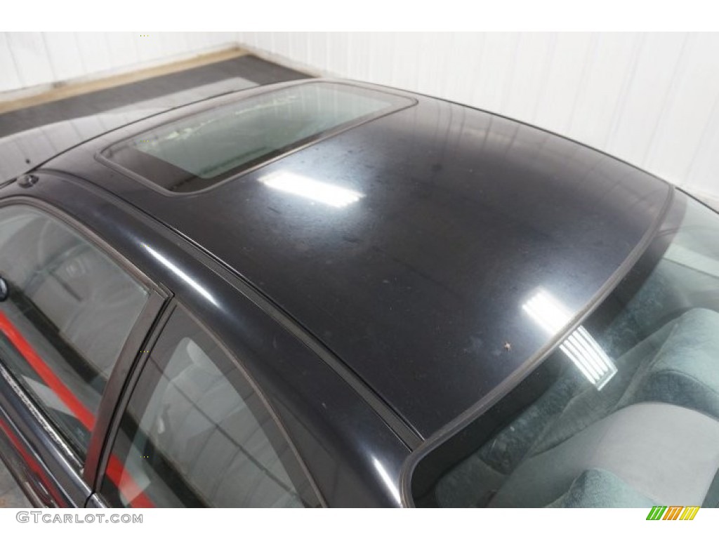 1998 Civic EX Coupe - Flamenco Black Pearl / Gray photo #85