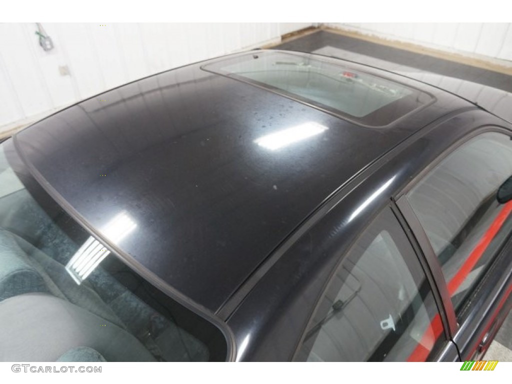1998 Civic EX Coupe - Flamenco Black Pearl / Gray photo #87
