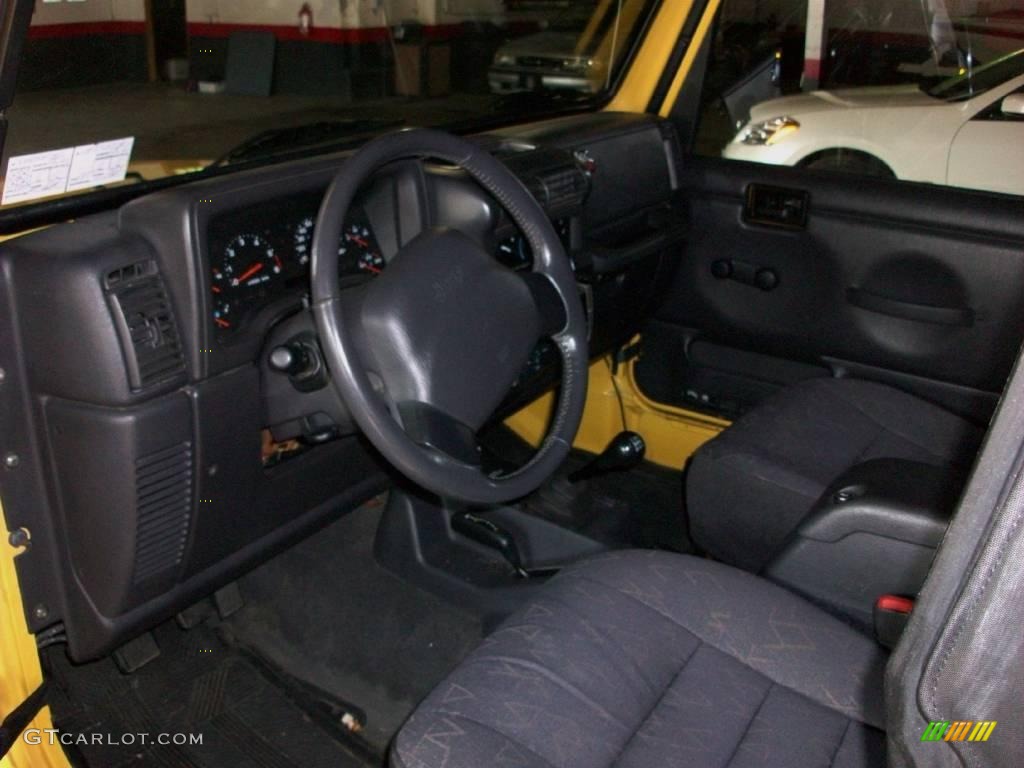 2002 Wrangler X 4x4 - Solar Yellow / Agate Black photo #3