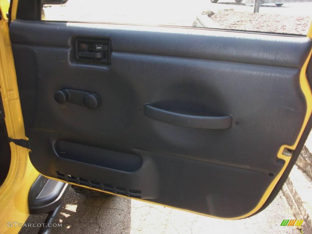 2002 Wrangler X 4x4 - Solar Yellow / Agate Black photo #10