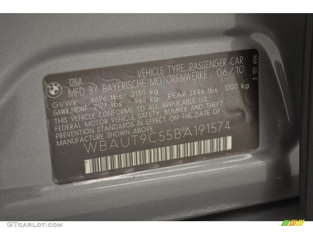 2011 3 Series 328i Sports Wagon - Space Gray Metallic / Gray Dakota Leather photo #11