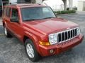 2006 Inferno Red Pearl Jeep Commander Limited  photo #7