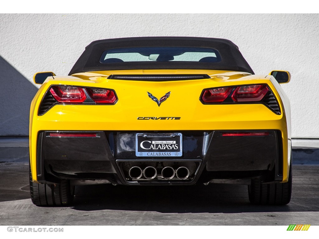 2014 Corvette Stingray Convertible - Velocity Yellow Tintcoat / Jet Black photo #3