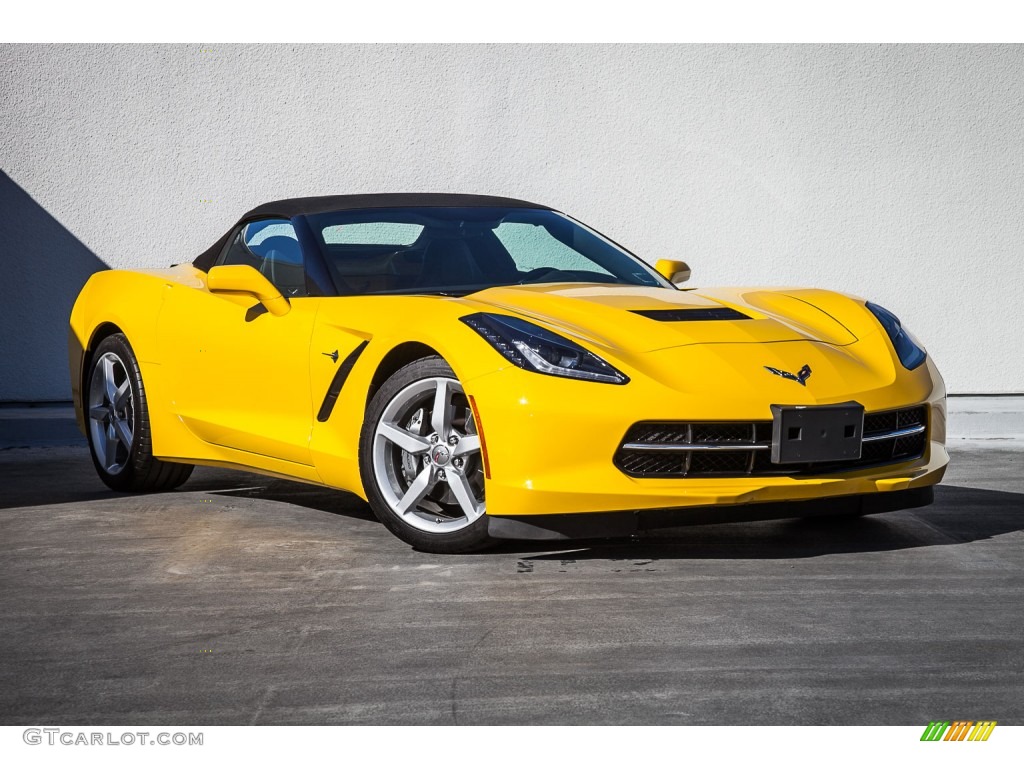 Velocity Yellow Tintcoat 2014 Chevrolet Corvette Stingray Convertible Exterior Photo #108597766