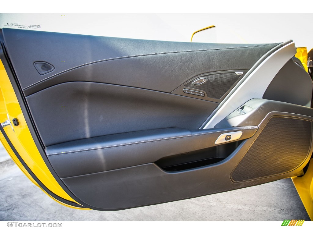 2014 Corvette Stingray Convertible - Velocity Yellow Tintcoat / Jet Black photo #24