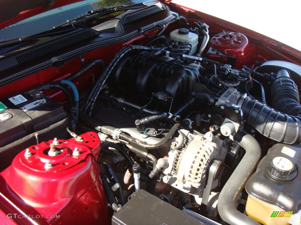 2006 Mustang V6 Premium Convertible - Redfire Metallic / Light Parchment photo #31
