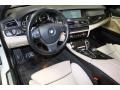 Oyster/Black Prime Interior Photo for 2012 BMW 5 Series #108602686