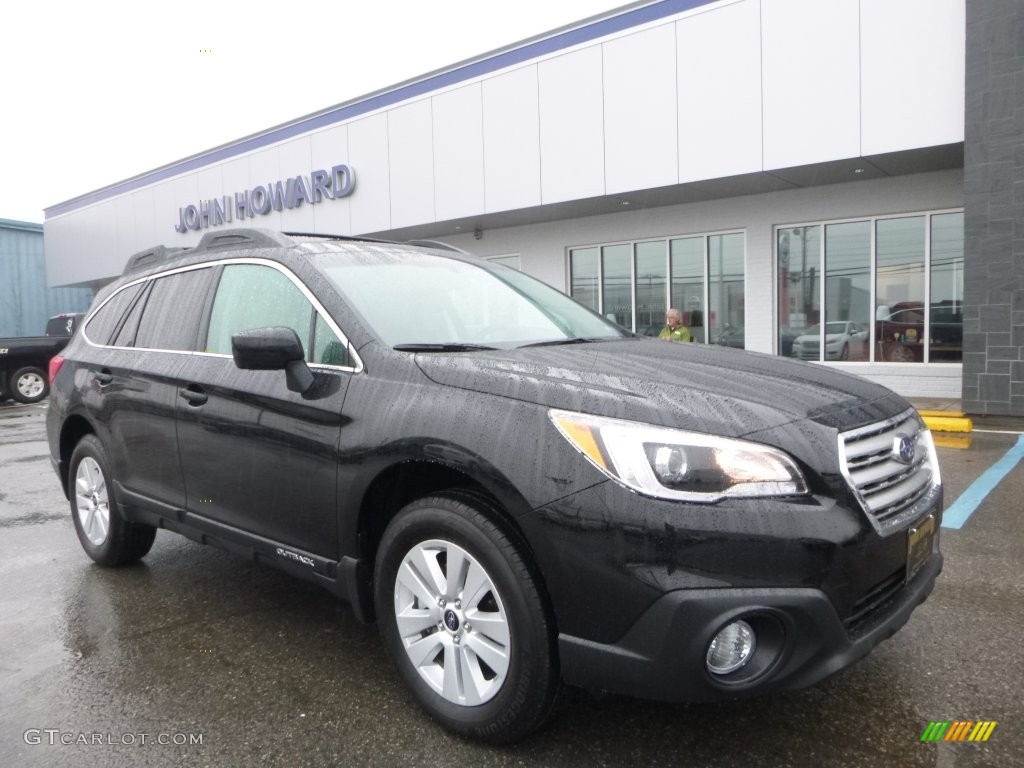 2016 Outback 2.5i Premium - Crystal Black Silica / Slate Black photo #1